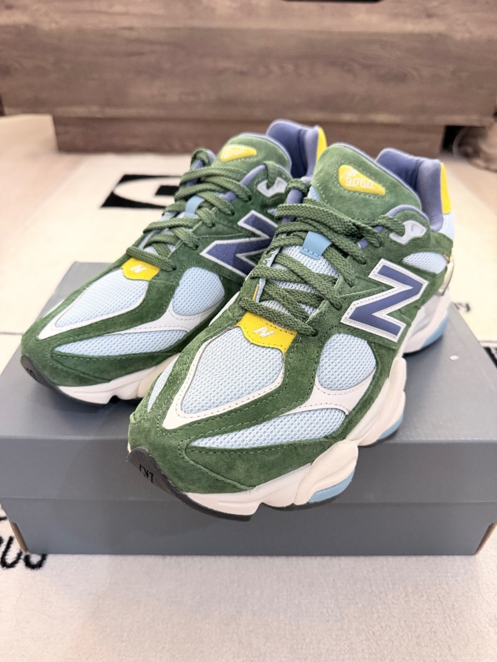 New Balance NB9060 Lifestyle Casual Running Sneakers - Green Blue